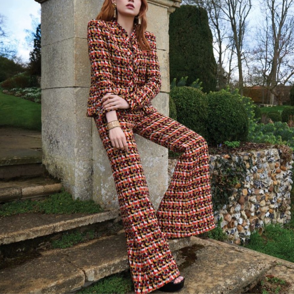 CHANEL 2023 Tweed Flare Pants